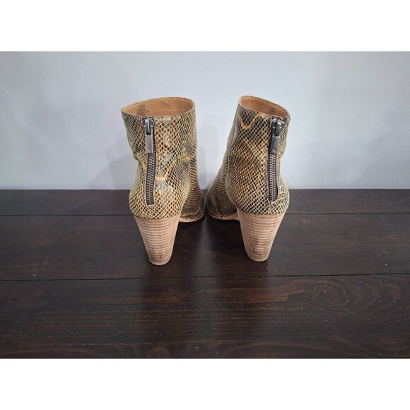Lucky Brand Adalan Leather Snake Print Ankle Booties/Pre-owned, Sz. 6.5M - Picture 6 of 9